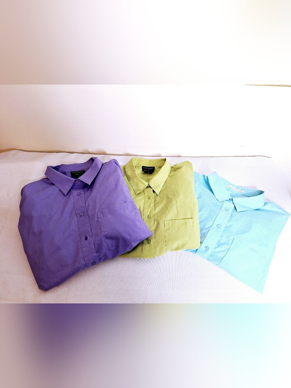 FoxCroft "The Pastel Foxes "Plus-size Button-down Shirt Bundle"